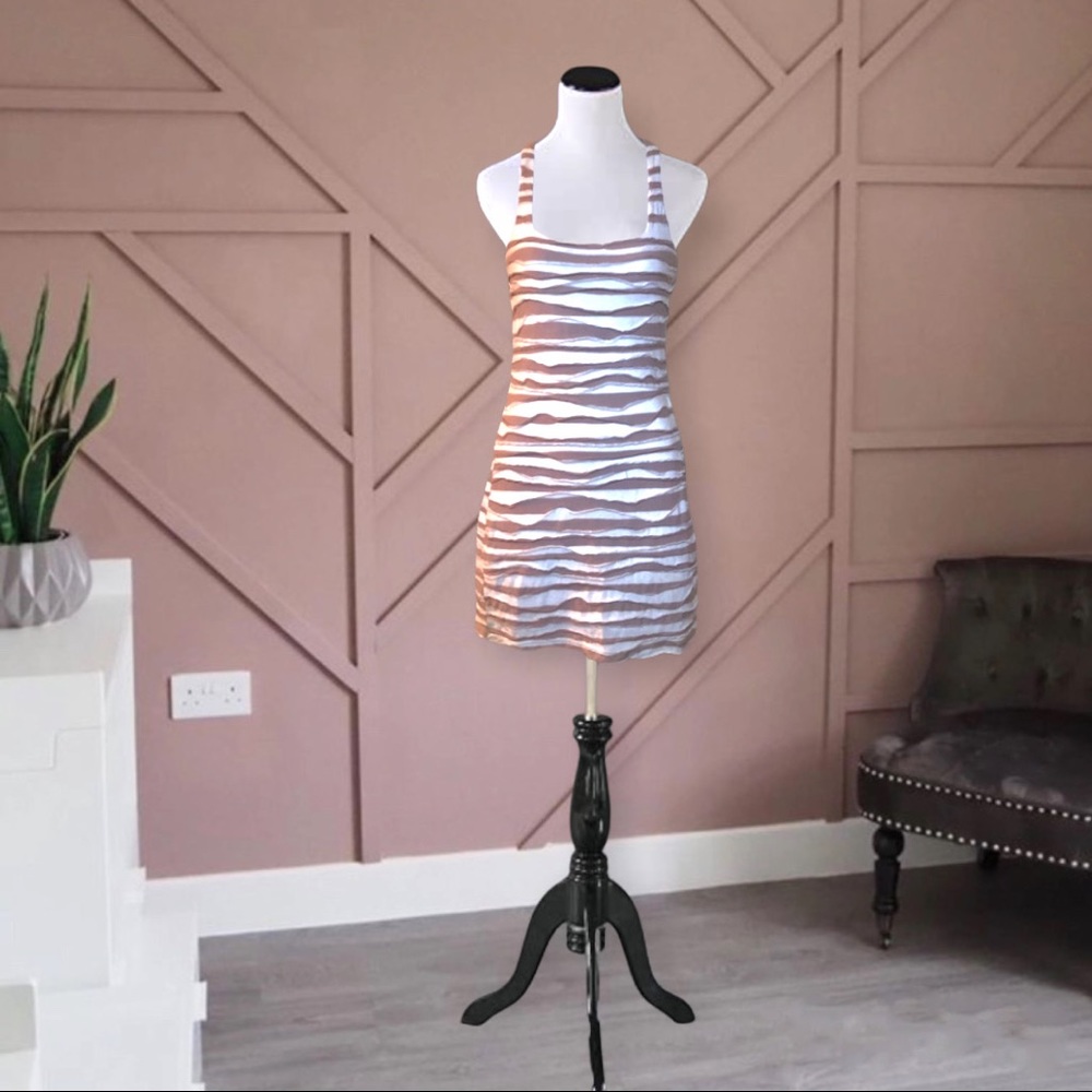 Free People striped bodycon mini dress